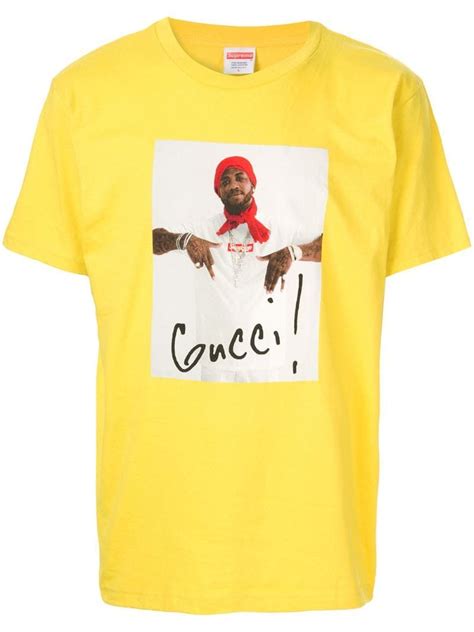 Supreme Gucci Mane Tee Yellow Men's 